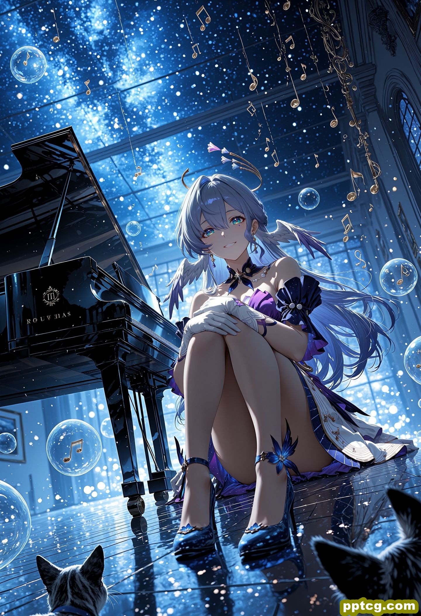 高清二次元游戏壁纸 崩坏星穹铁道 知更鸟 AI绘画 AI作画