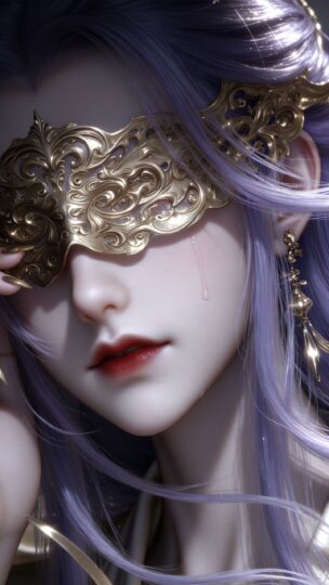 泪珠滑落的瞬间，谁懂这种破碎感！ ai生成 国漫女神写实-皮皮兔动漫