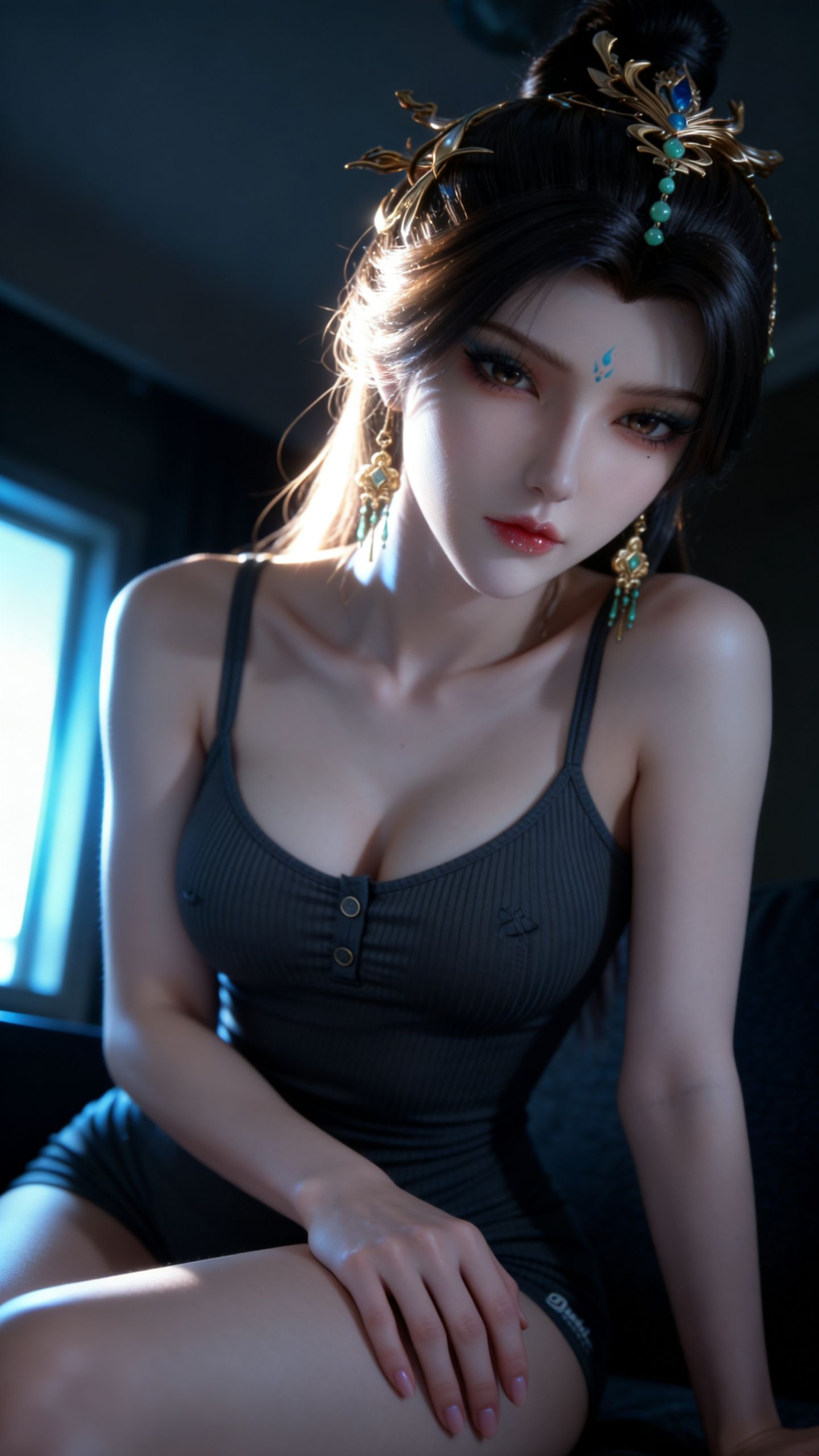 幻眉 国漫美女御姐 超高清写实写真 手机锁屏背景