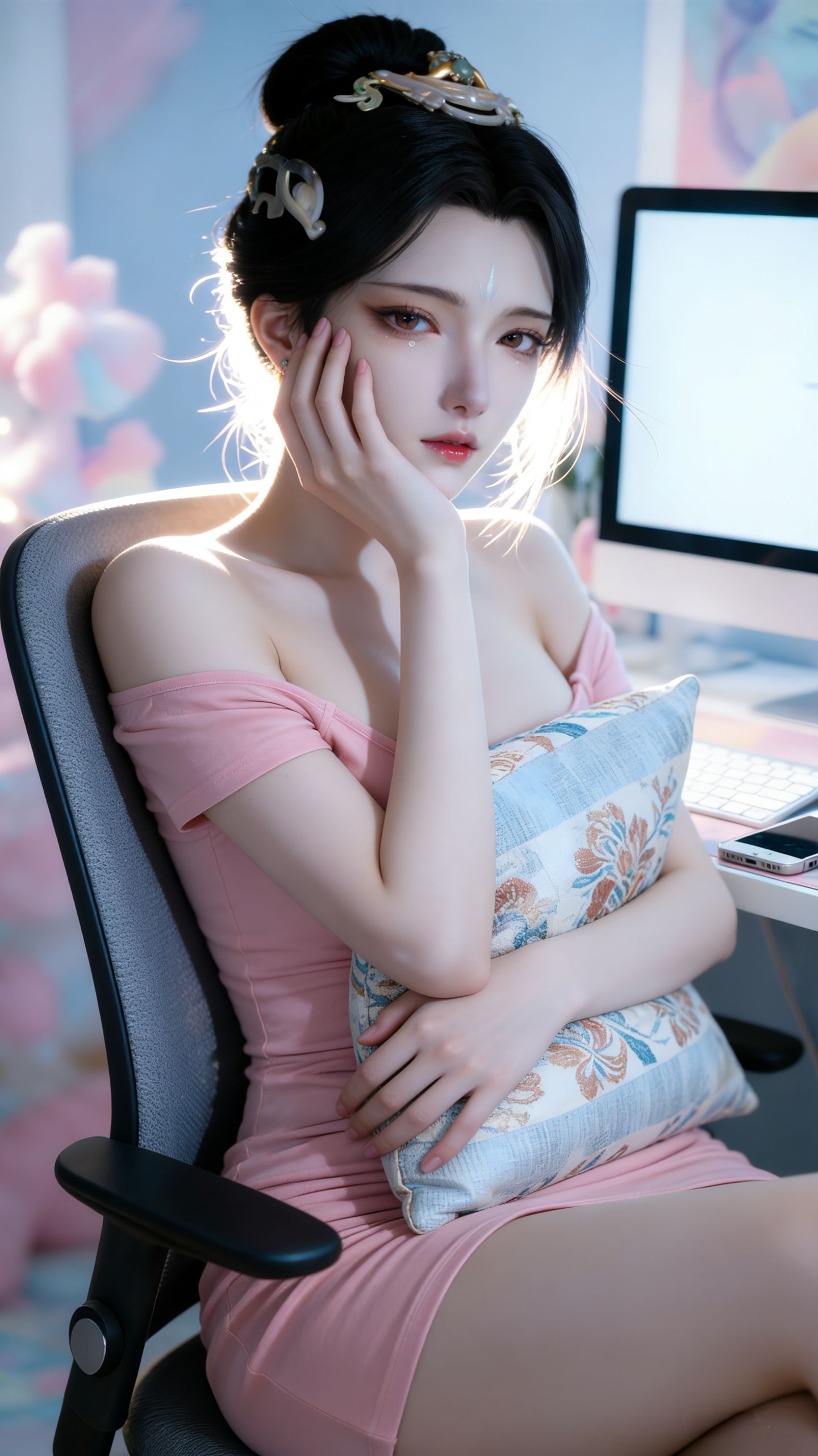 国漫女神 姑射仙子 搜神记 动漫性感美女写实版福利