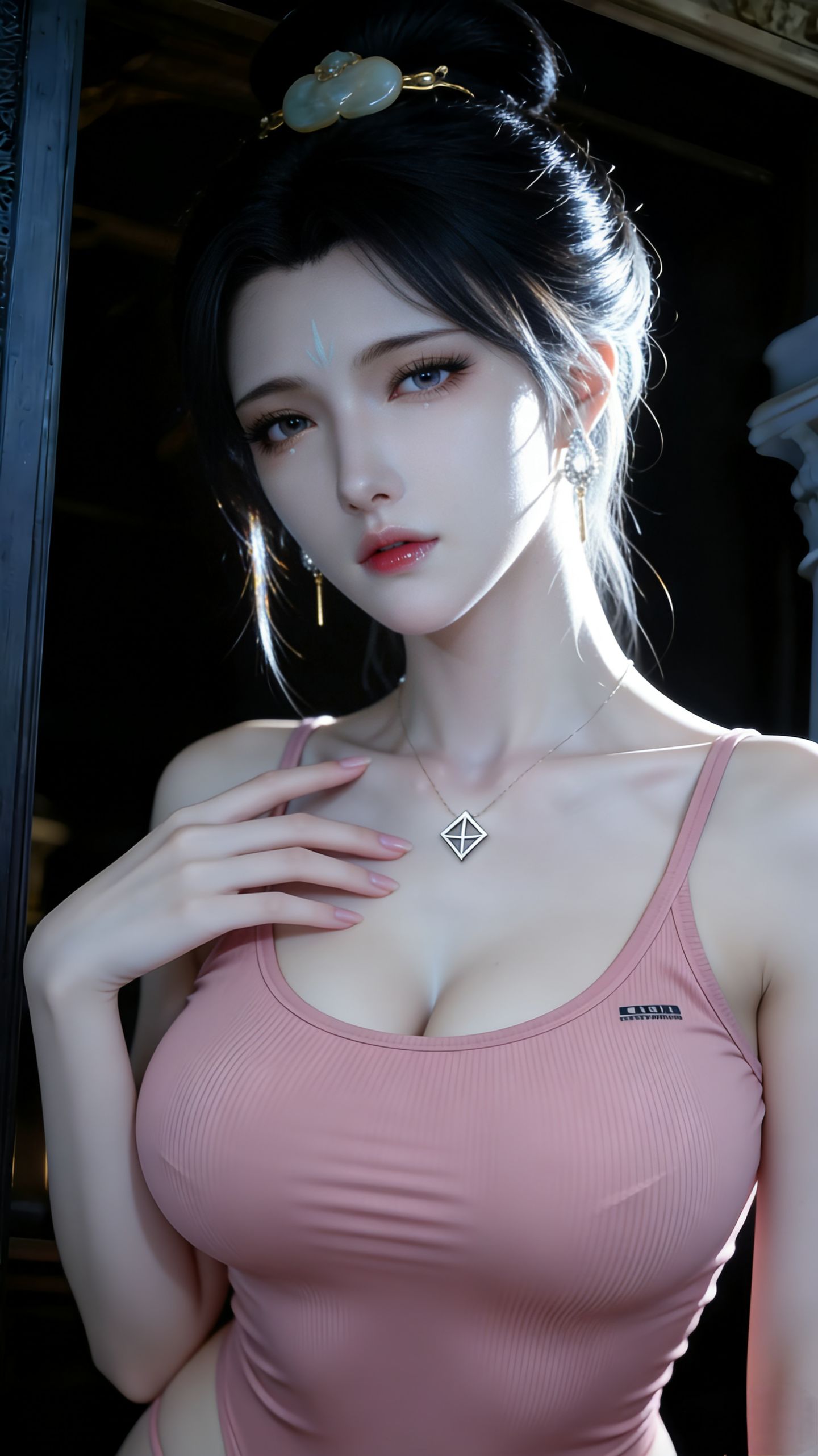 国漫女神 姑射仙子 搜神记 动漫性感美女写实版福利