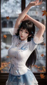 蓝梦大王 秋日序曲 永劫无间英雄皮肤 游戏少女 高清壁纸-皮皮兔动漫