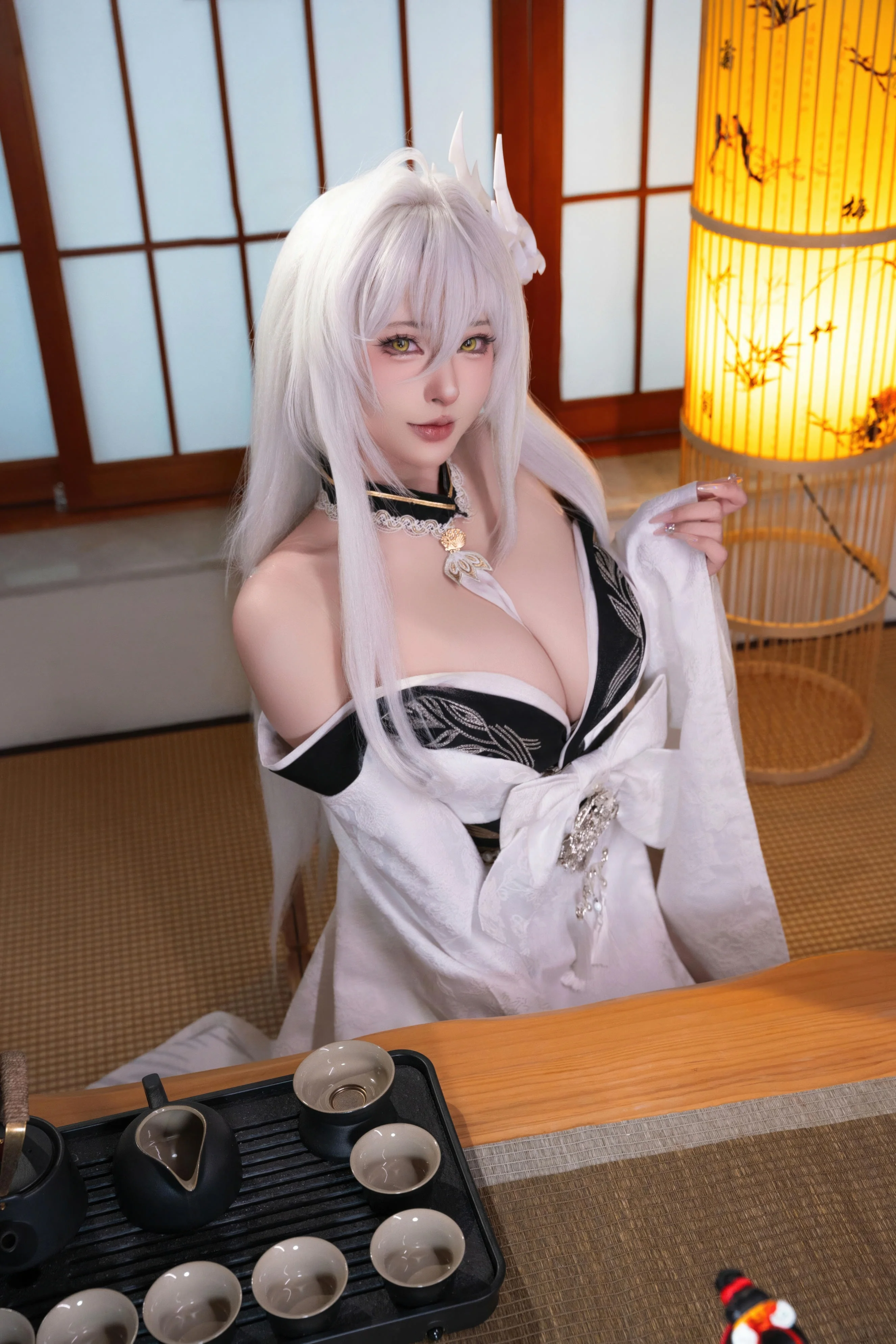 【亚洲萌妹】清水由乃 - 碧蓝航线 白凤和服（HD） 写真图集-皮皮兔动漫