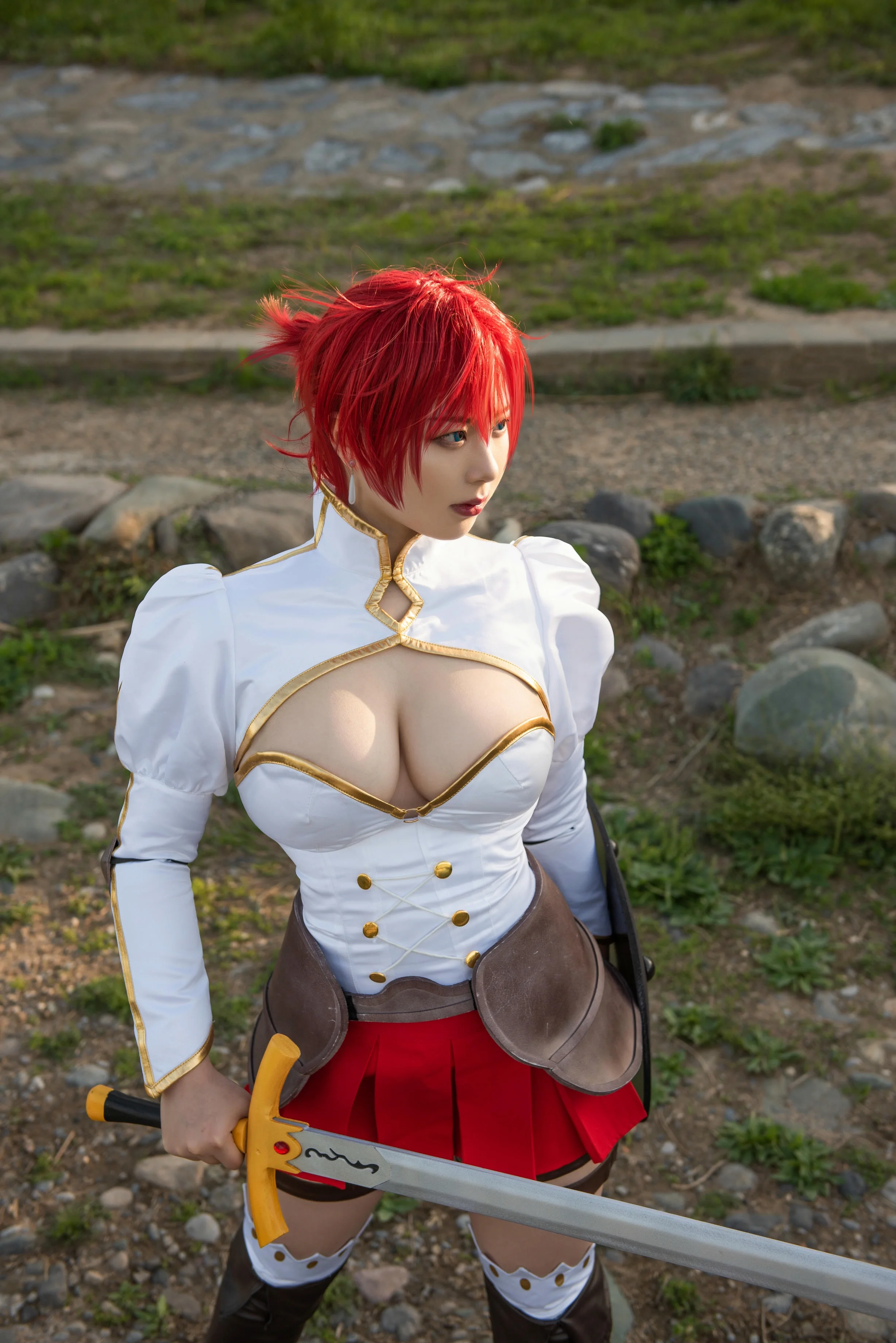 【亚洲萌妹】皮皮奶可可爱了啦 - 布狄卡cos 写真图集-皮皮兔动漫