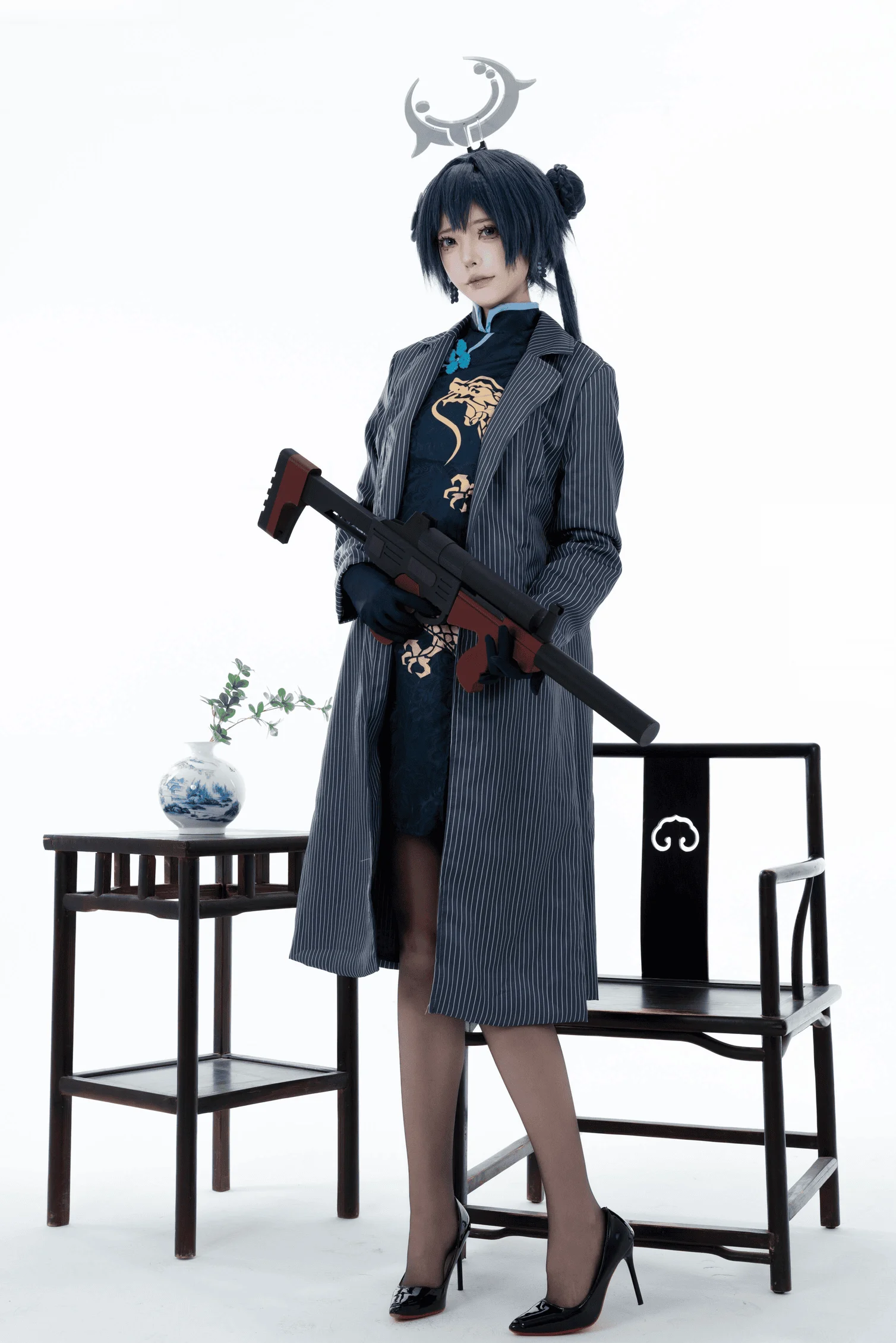 【亚洲萌妹】君颜圆又圆 - 蔚蓝档案 龙华妃咲 写真图集-皮皮兔动漫