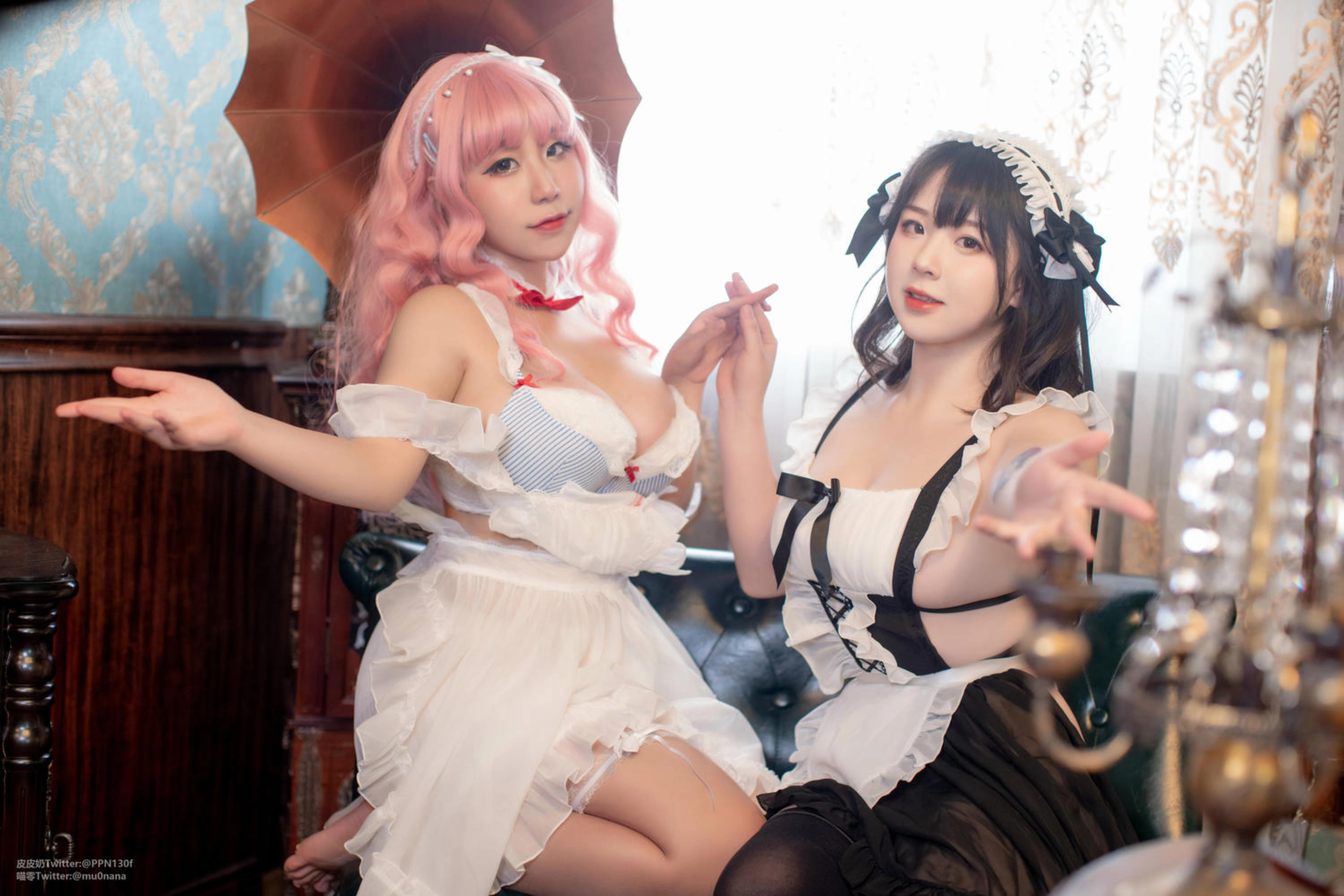 皮皮奶可可爱了啦&喵零 - 双人女仆（HD）