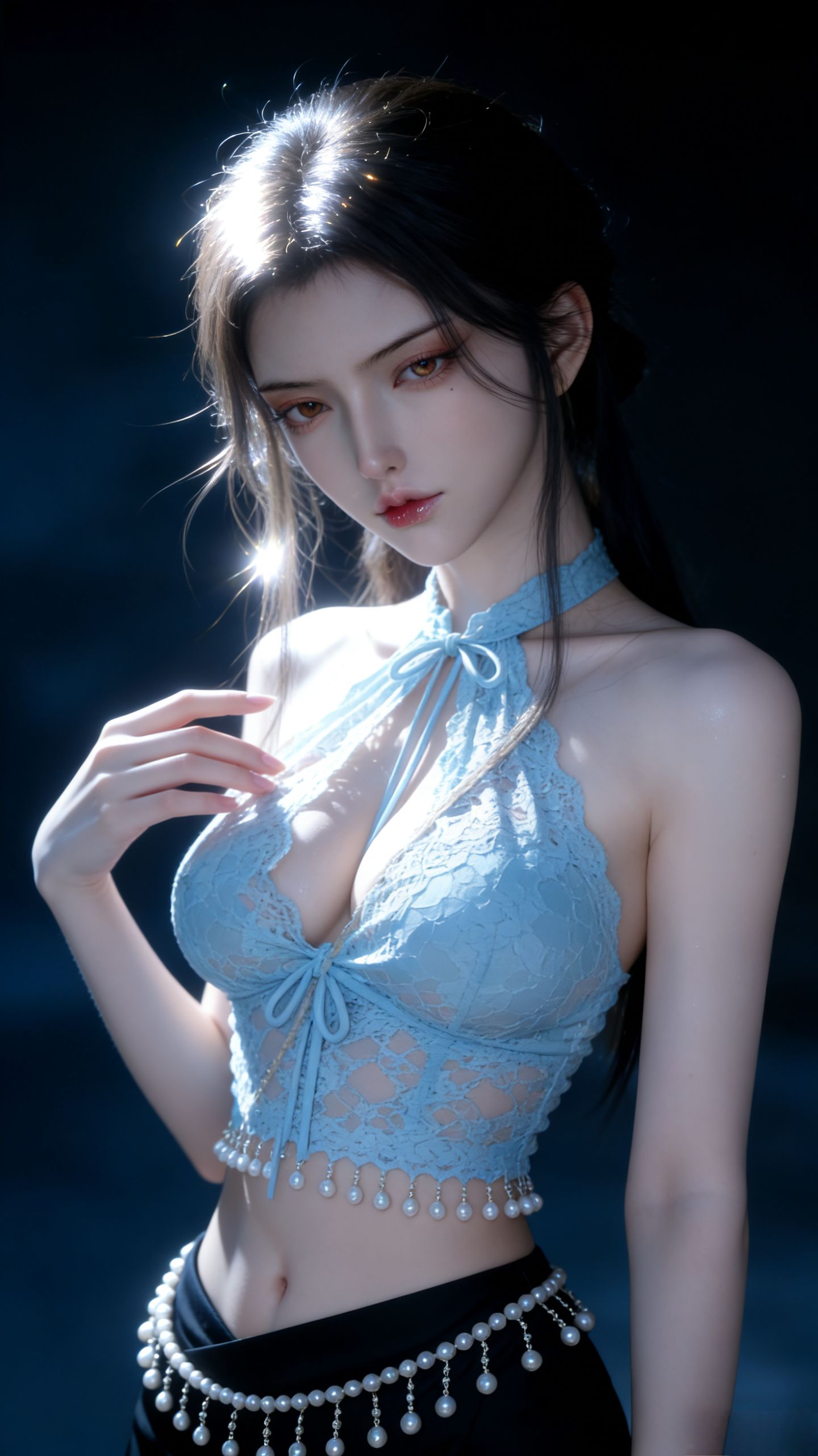 鸿音 网易游戏美女角色壁纸分享 性感御姐 AI生成 游戏cg