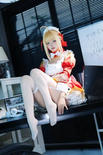 【亚洲萌妹】五更百鬼 - FGO：尼禄 女仆 写真图集-皮皮兔动漫