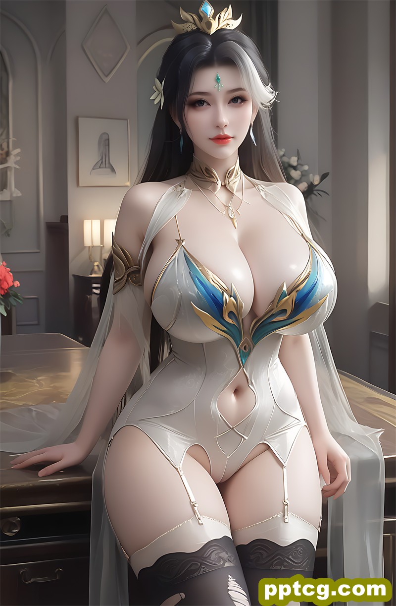 [AI艺术第3556期] [云深不知梦] [燕倾霏 · 系列十一] 巨乳丝袜涩涩 [65]