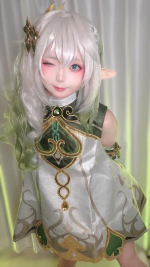 【亚洲萌妹】ChuChuMAGIC - 生日纪念 原神 纳西妲 写真图集-皮皮兔动漫