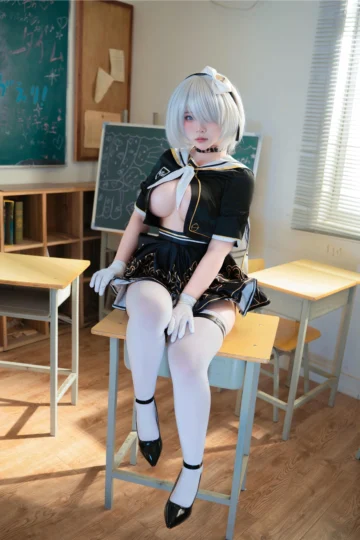 【亚洲萌妹】呙呙 - 2B 教室（HD） 写真图集-皮皮兔动漫