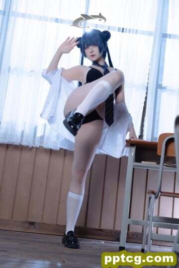 [COS写真]屿鱼 – 妃咲 碧蓝档案-皮皮兔动漫