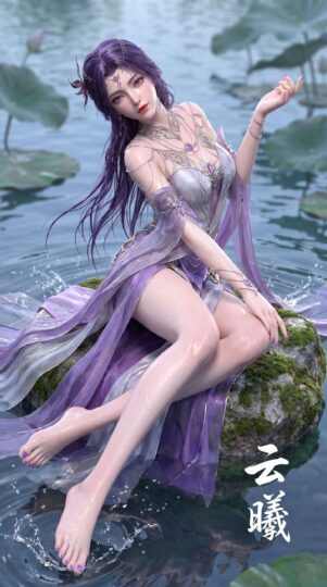 完美世界 云曦 动漫女主 国漫女神高清壁纸写真 AI写实-皮皮兔动漫