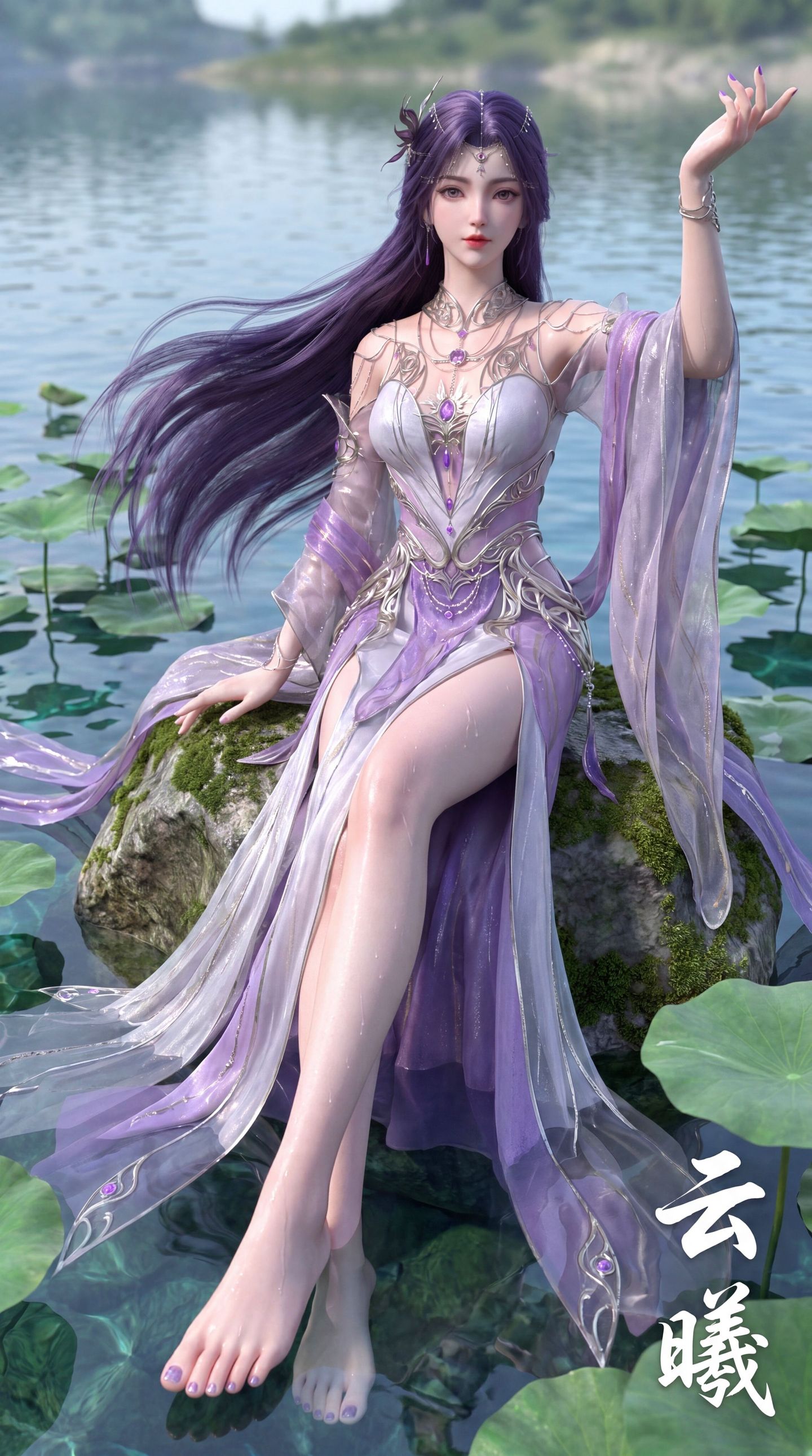 完美世界 云曦 动漫女主 国漫女神高清壁纸写真 AI写实