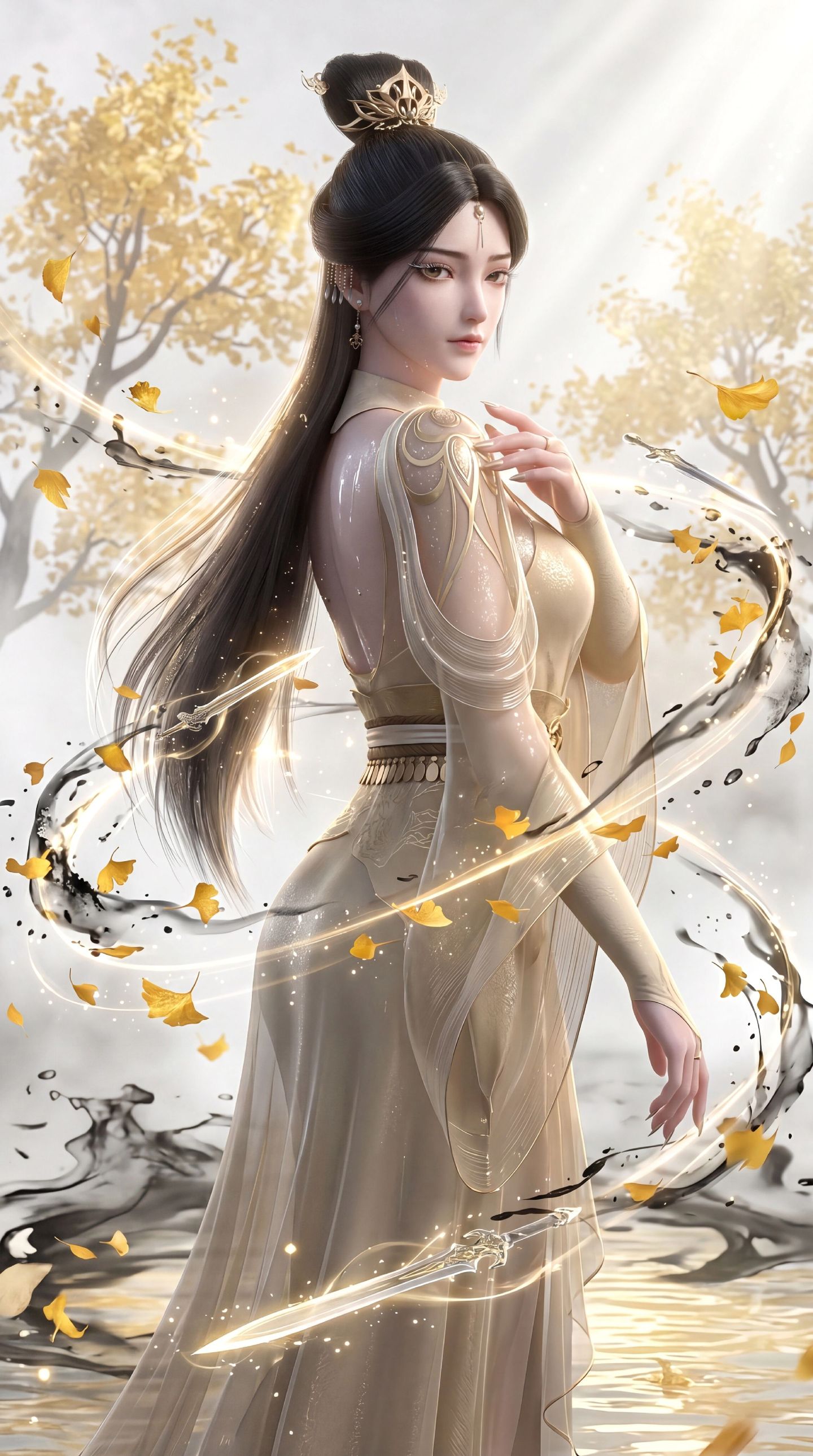 蔡仙子-原来还有先生不懂之事。剑来 国漫女神 蔡金简 动漫壁纸