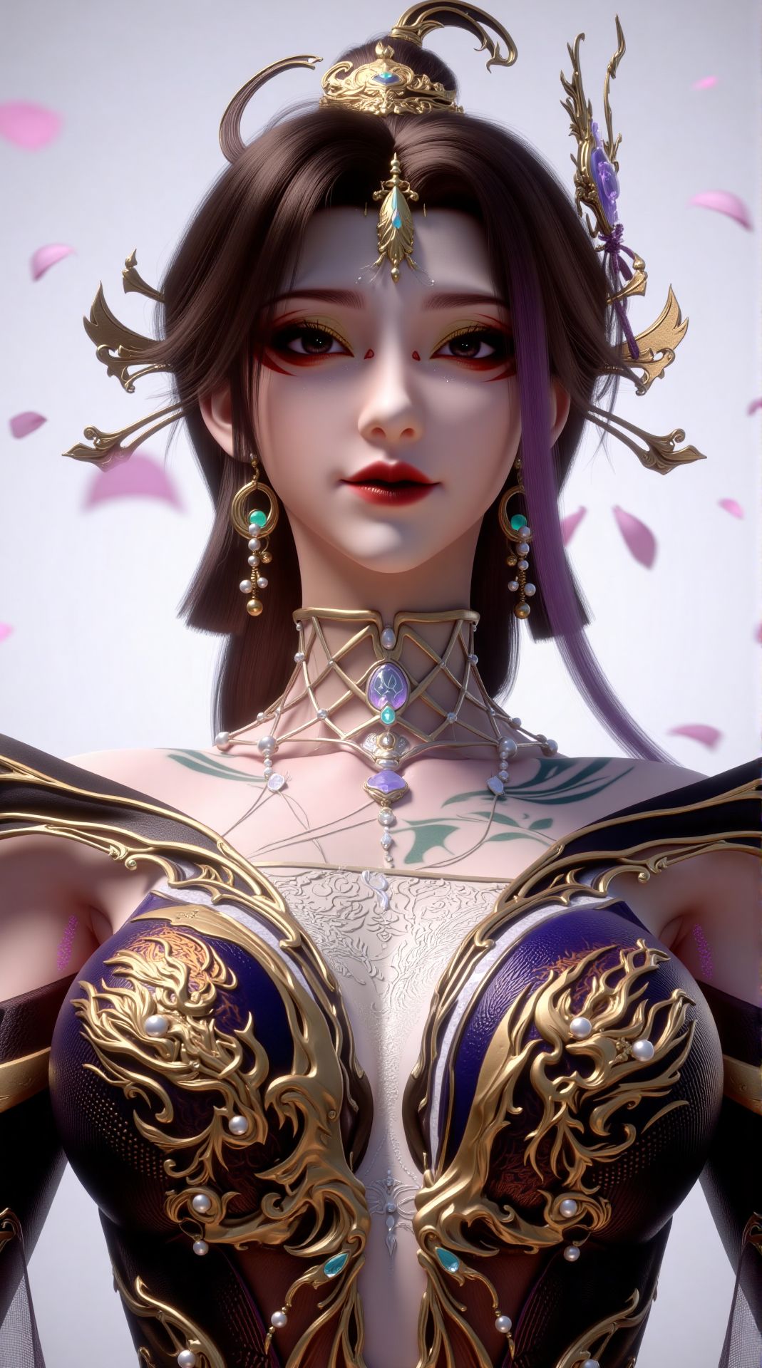动漫人物角色 百炼成神 古佩儿 手机竖屏壁纸 背景图片 大长腿