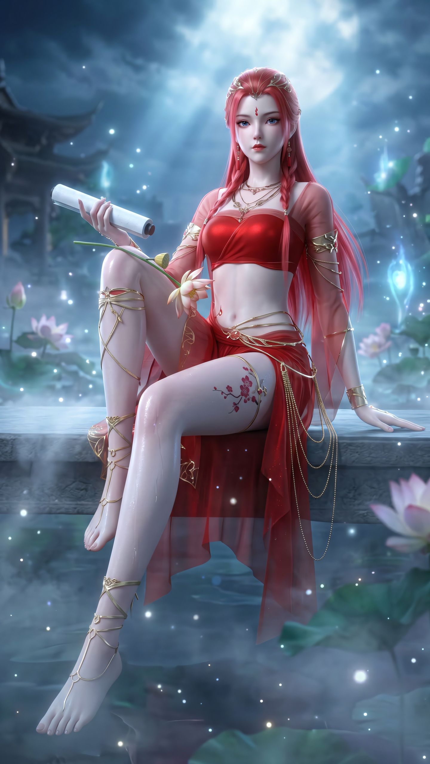 云澈的小娇妻 逆天邪神动画 茉莉 动漫美图在线下载 超高清 美腿