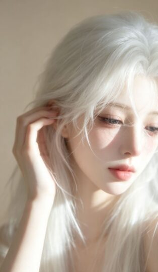 AI写实美女 手机壁纸 逆水寒手游 楼兰版本 游戏角色捏脸 唯美-皮皮兔动漫