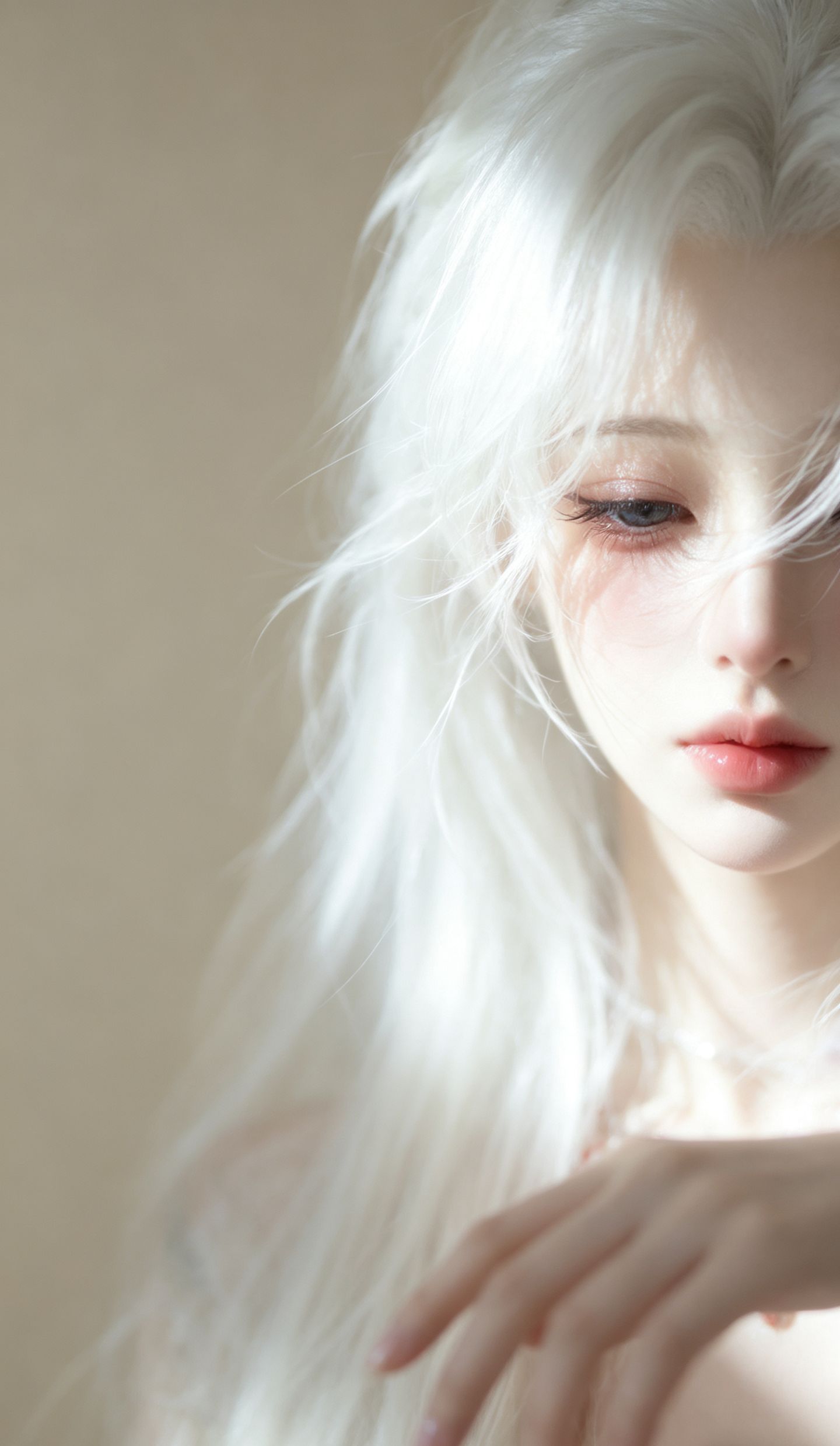 AI写实美女 手机壁纸 逆水寒手游 楼兰版本 游戏角色捏脸 唯美