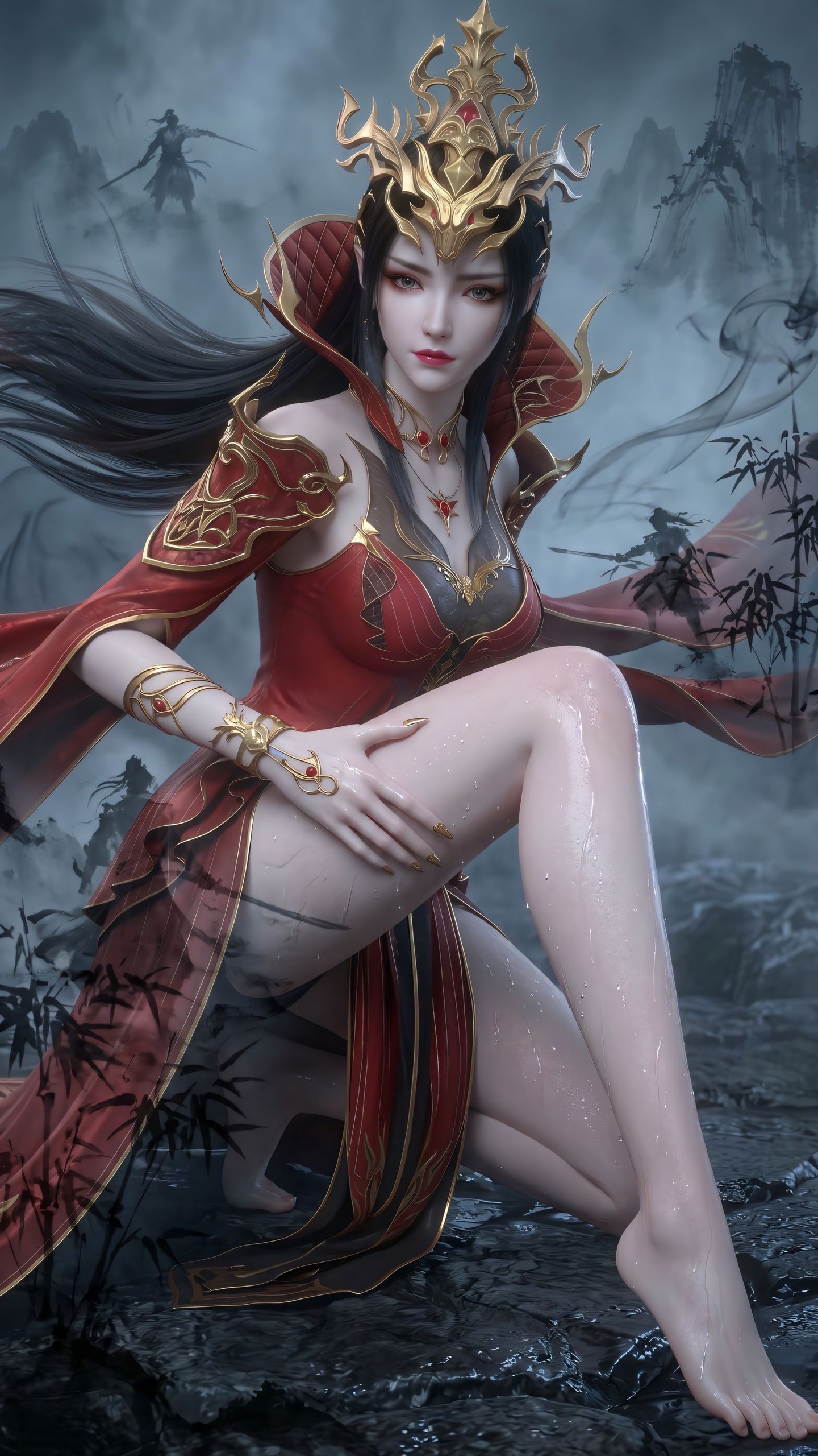 腿控 美杜莎壁纸 国漫壁纸 国漫女神 大长腿美女 动漫女神