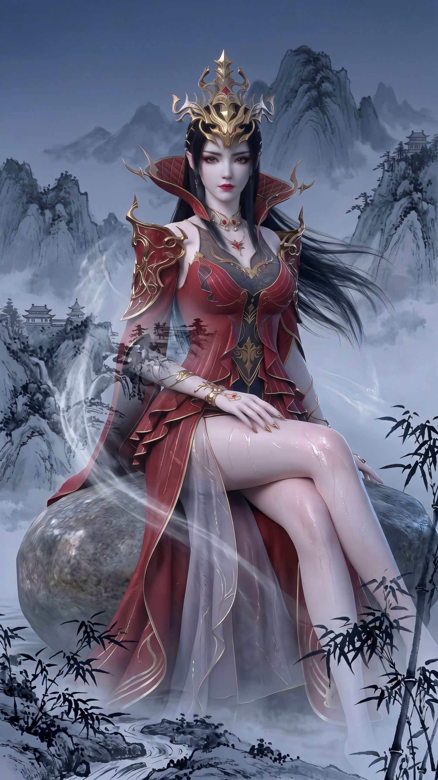 腿控 美杜莎壁纸 国漫壁纸 国漫女神 大长腿美女 动漫女神