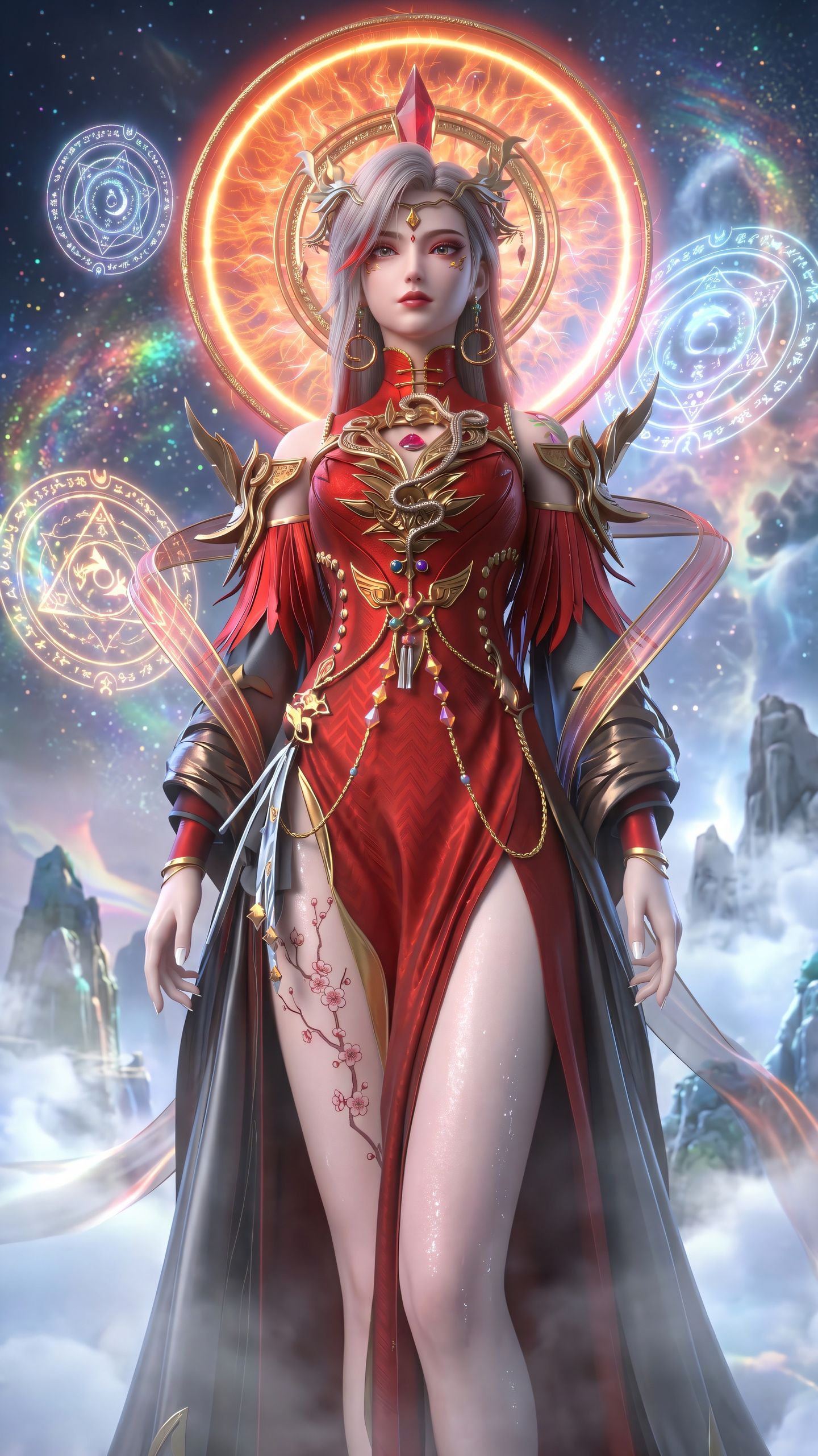 夜色已至 红唇血妖女王 赛博朋克风格 星辰变最终季 动漫壁纸 国漫女神