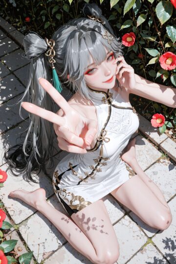 4K超高清质感美图壁纸 二次元游戏美女 同人二创 椿 鸣潮尤诺 双马尾萝莉-皮皮兔动漫