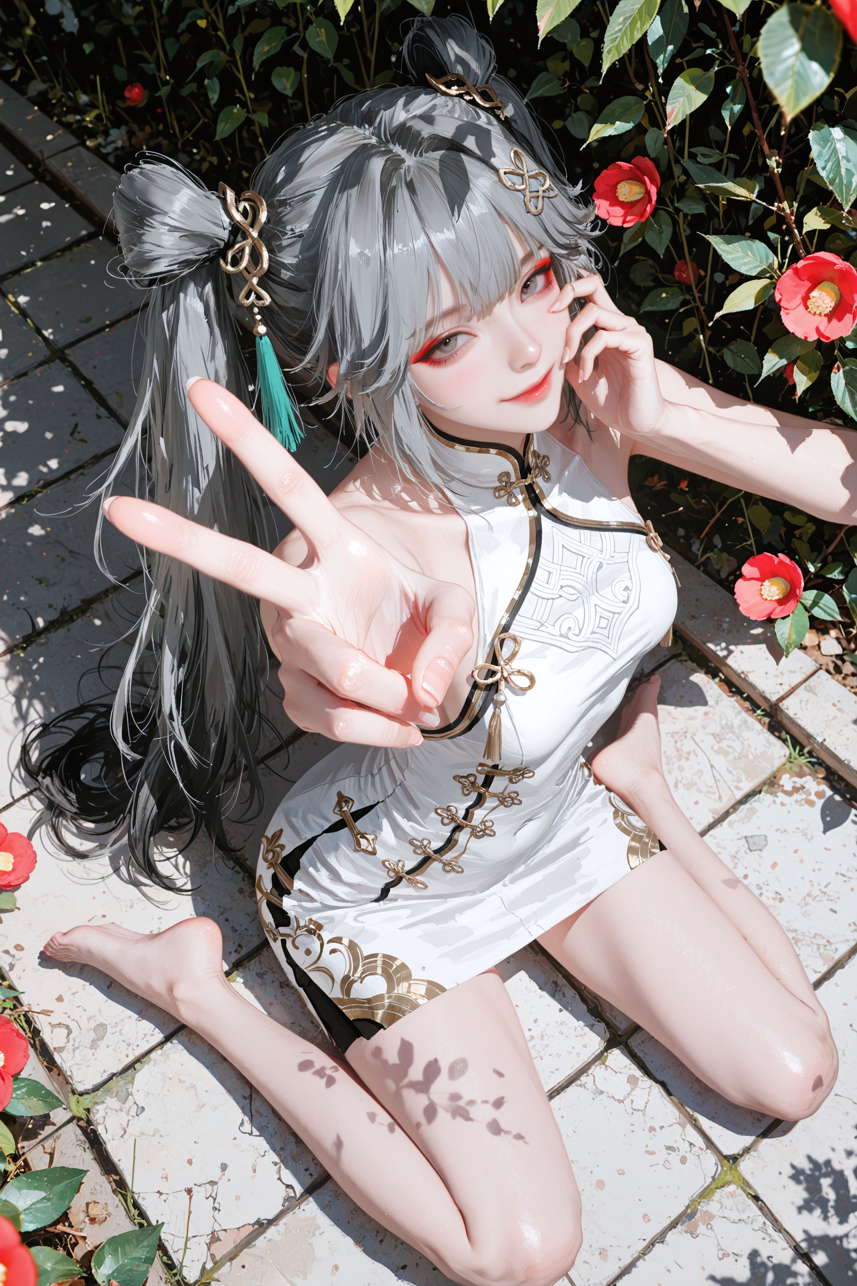 4K超高清质感美图壁纸 二次元游戏美女 同人二创 椿 鸣潮尤诺 双马尾萝莉