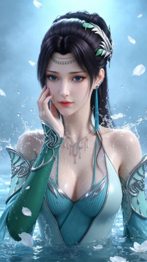 斗破苍穹 云韵云芝 国漫女神 手机壁纸 泳衣泳装版 2K动漫壁纸 性感美女图片-皮皮兔动漫