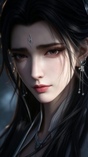 诛仙陆雪琪 一脸忧郁的女主 国漫美女 动漫女神 脸部表情特写-皮皮兔动漫