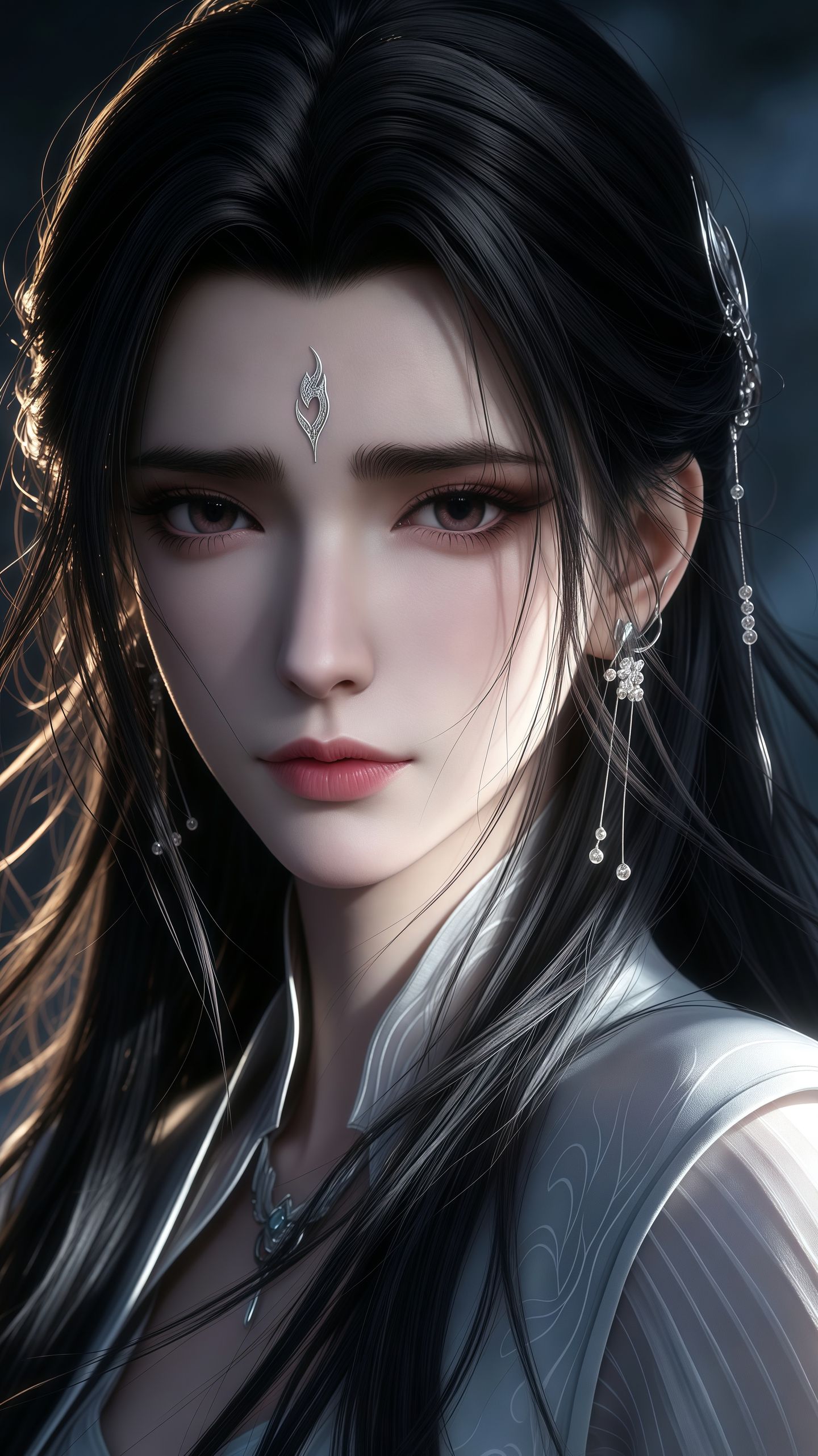 诛仙陆雪琪 一脸忧郁的女主 国漫美女 动漫女神 脸部表情特写