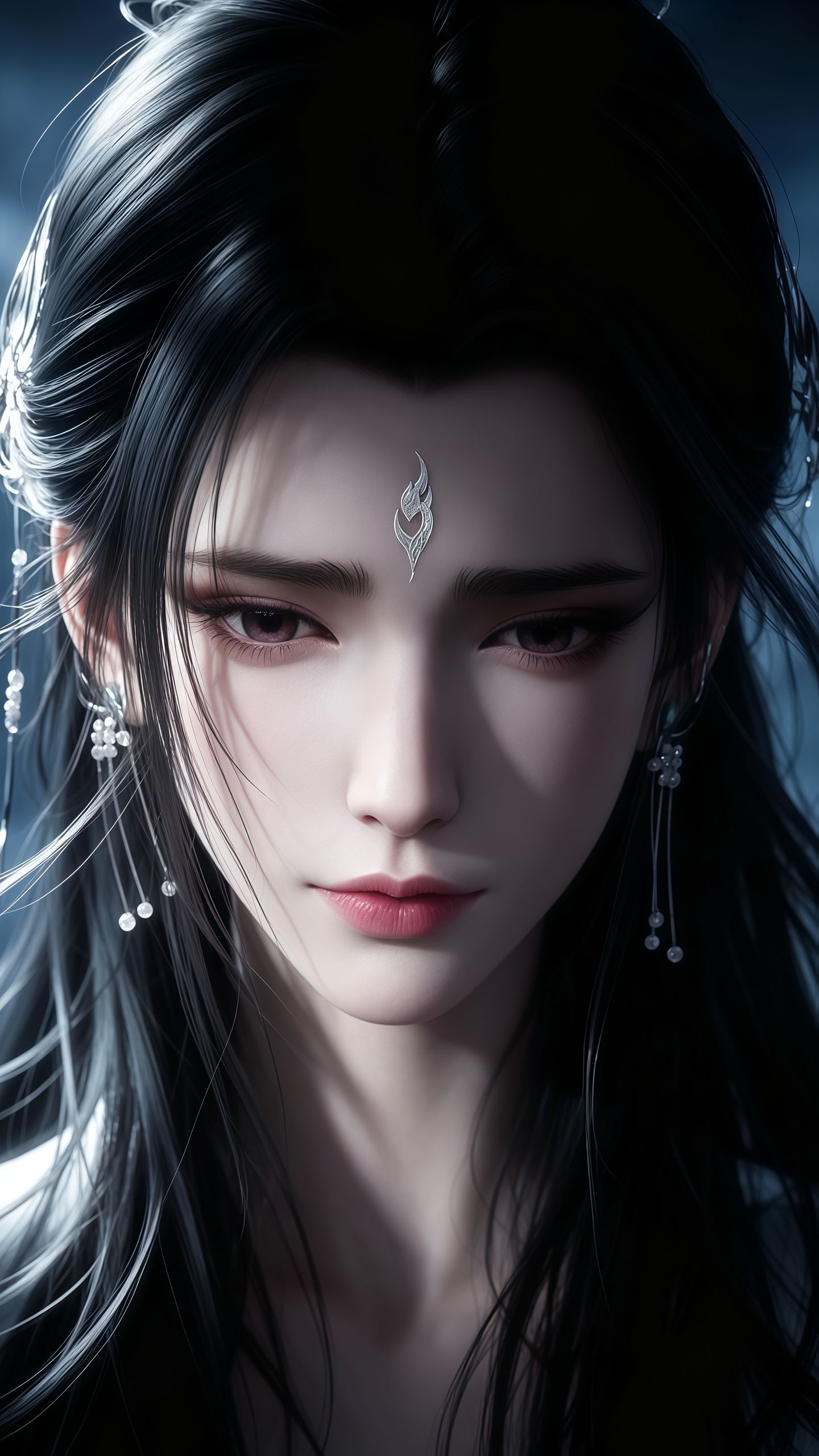 诛仙陆雪琪 一脸忧郁的女主 国漫美女 动漫女神 脸部表情特写