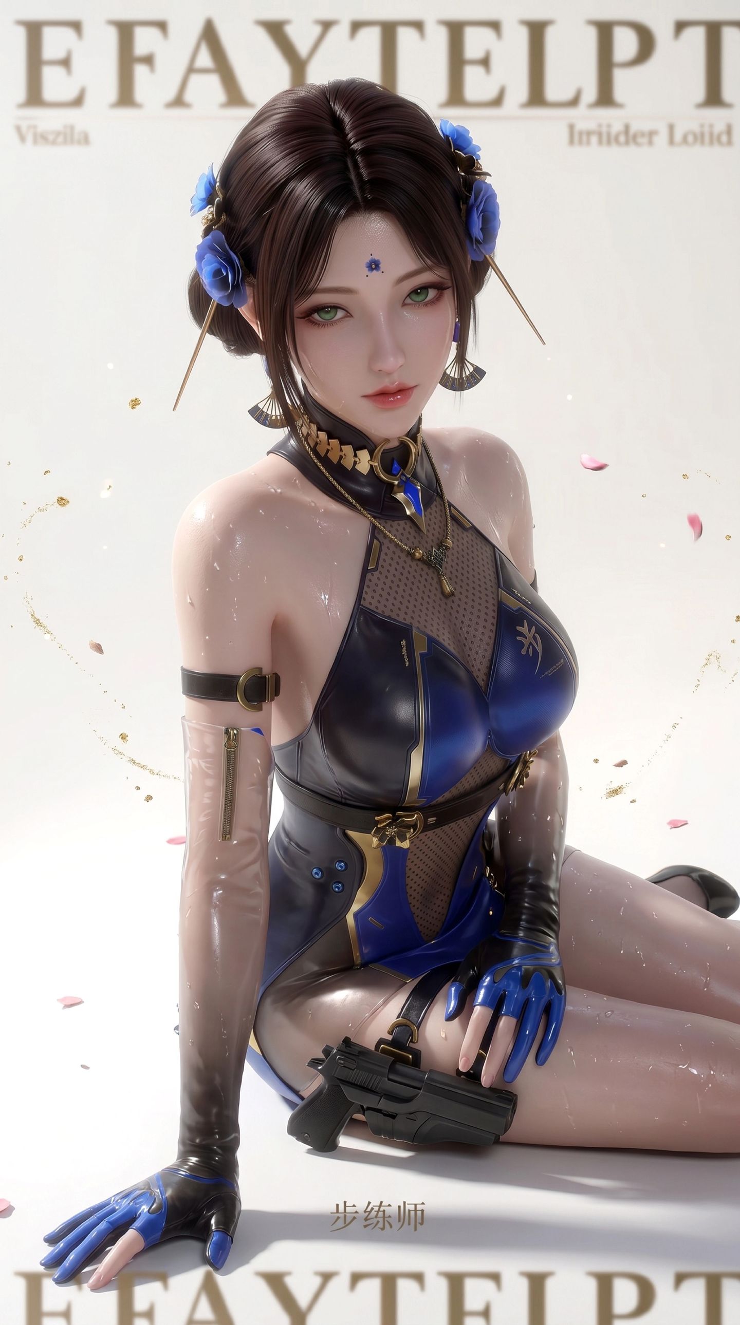 穿越火线手游 CFM 步练师 性感游戏角色美女在线写真 服装完美身材曲线 3d建模