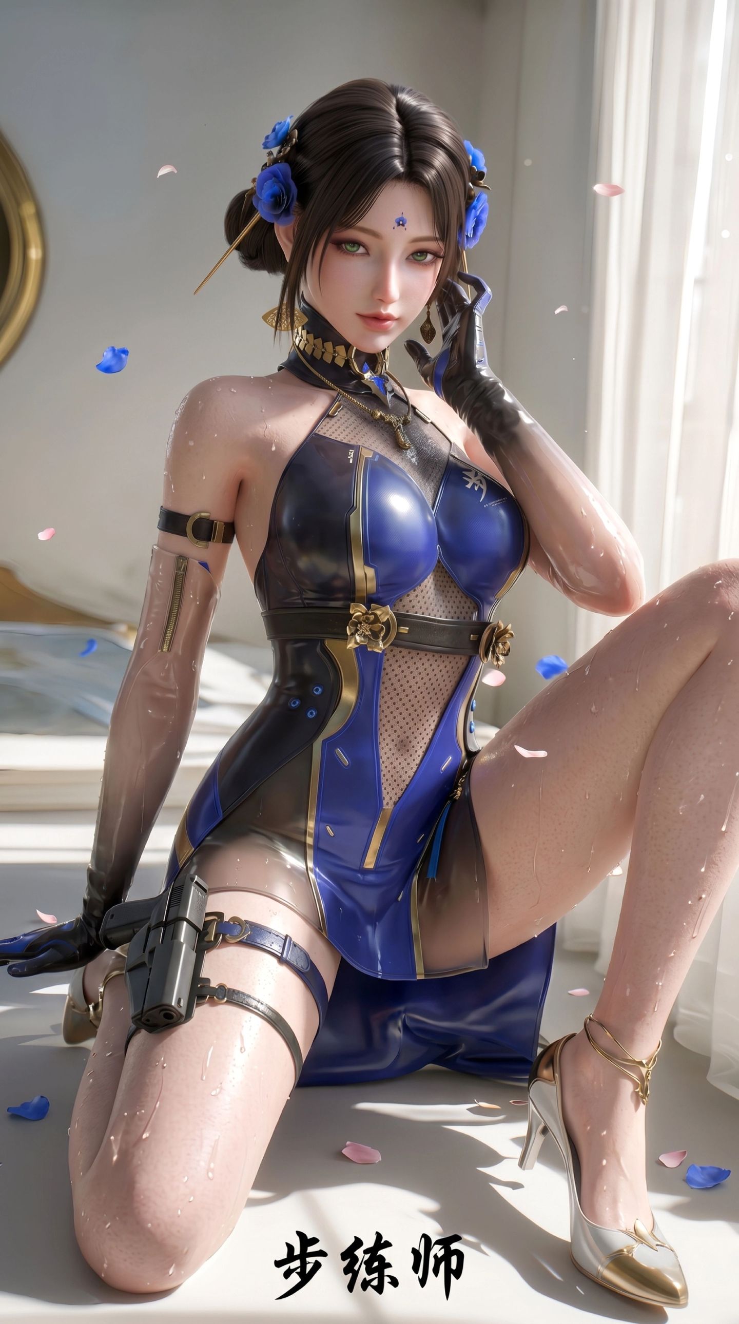 穿越火线手游 CFM 步练师 性感游戏角色美女在线写真 服装完美身材曲线 3d建模