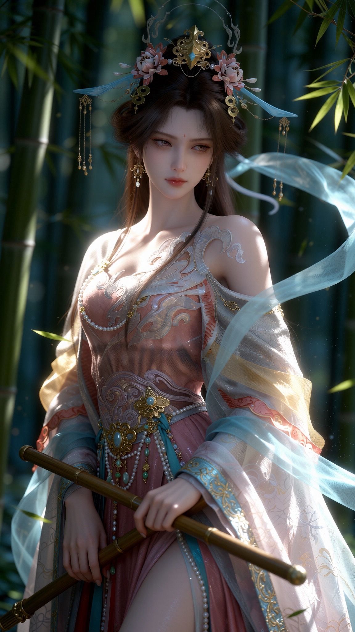 美女写真美图 动漫动画遮天 写实版 伊轻舞 国漫美女壁纸 御姐 古风古装