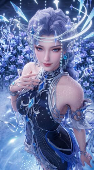 王者荣耀 貂蝉皮肤 梦幻花仙唯美意境 手机壁纸 全面屏高清壁纸-皮皮兔动漫