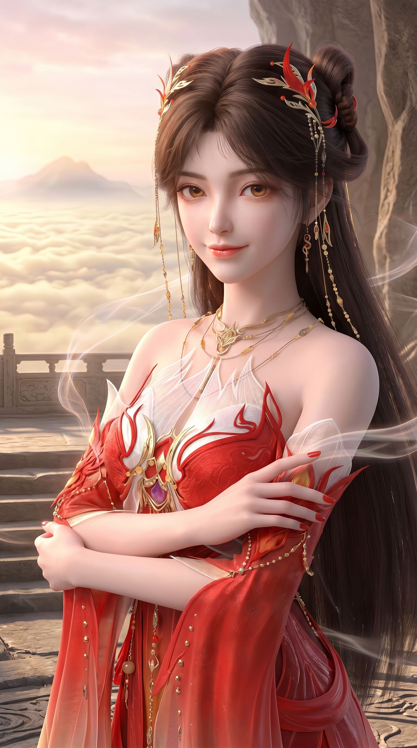 国漫壁纸 完美世界 火灵儿 动漫美图壁纸 唯美高清美女图片