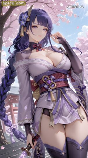 [AI国漫第527期] [原神] [雷电将军] 制服黑丝 [146]-皮皮兔动漫