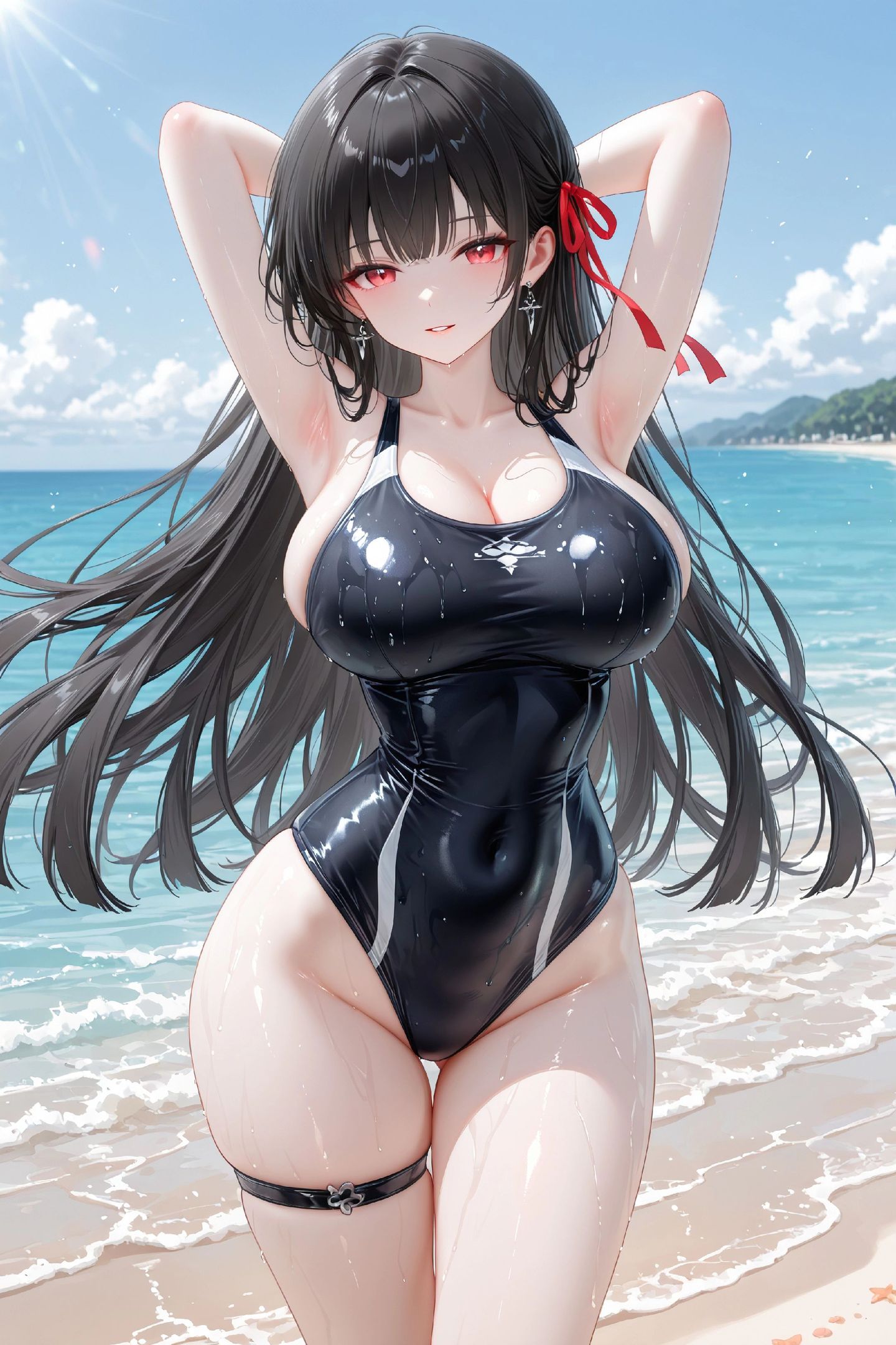 千咲海边沙滩泳装比基尼版 二次元福利美图 鸣潮游戏角色图片壁纸,第1张 千咲海边沙滩泳装比基尼版 二次元福利美图 鸣潮游戏角色图片壁纸