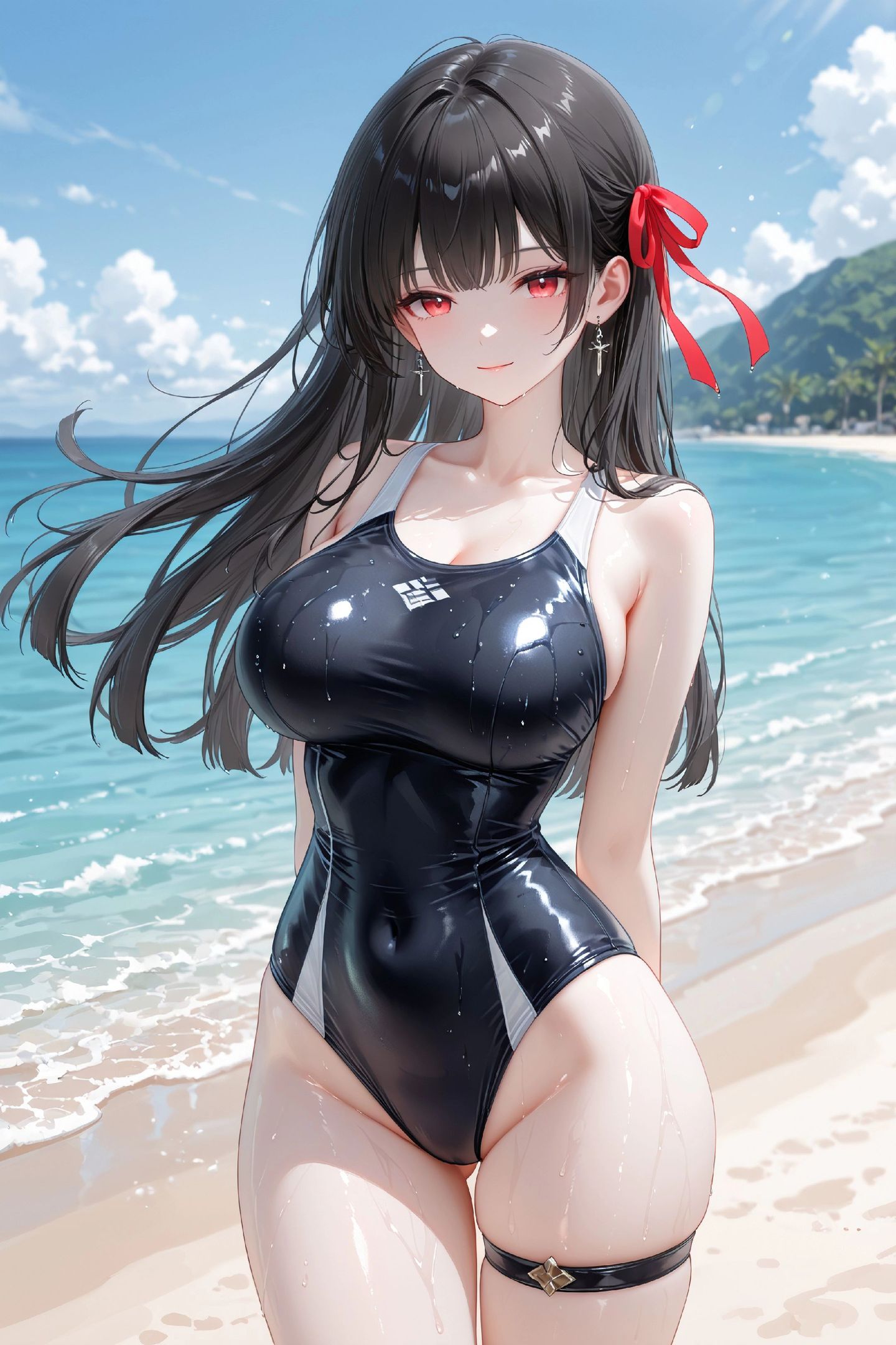 千咲海边沙滩泳装比基尼版 二次元福利美图 鸣潮游戏角色图片壁纸,第3张 千咲海边沙滩泳装比基尼版 二次元福利美图 鸣潮游戏角色图片壁纸