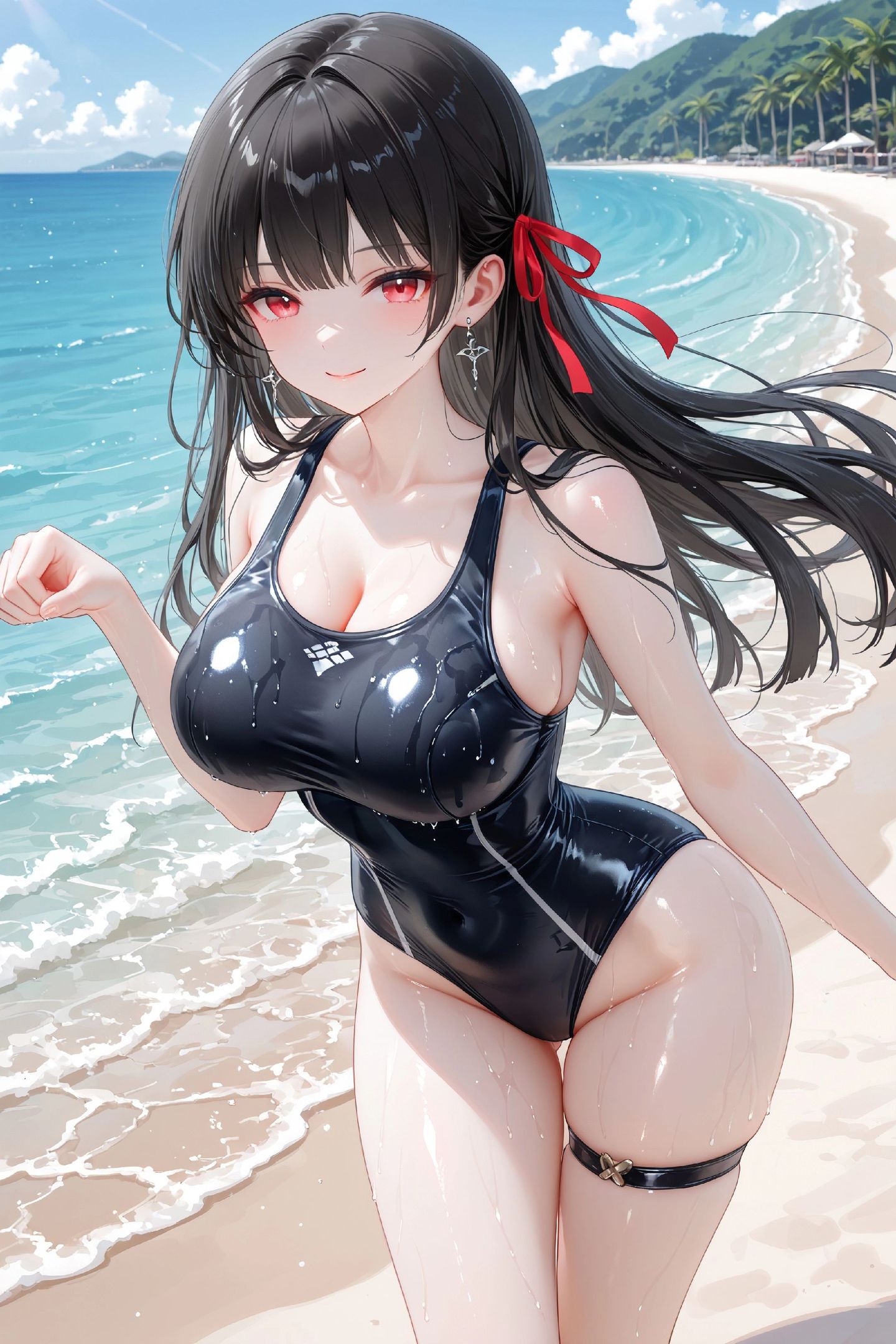 千咲海边沙滩泳装比基尼版 二次元福利美图 鸣潮游戏角色图片壁纸,第4张 千咲海边沙滩泳装比基尼版 二次元福利美图 鸣潮游戏角色图片壁纸