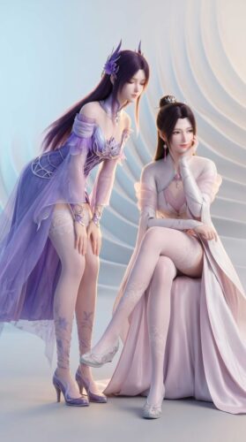 [AI国漫]斗破苍穹-小医仙&云韵4K壁纸写真-81图-第3季592画-皮皮兔动漫